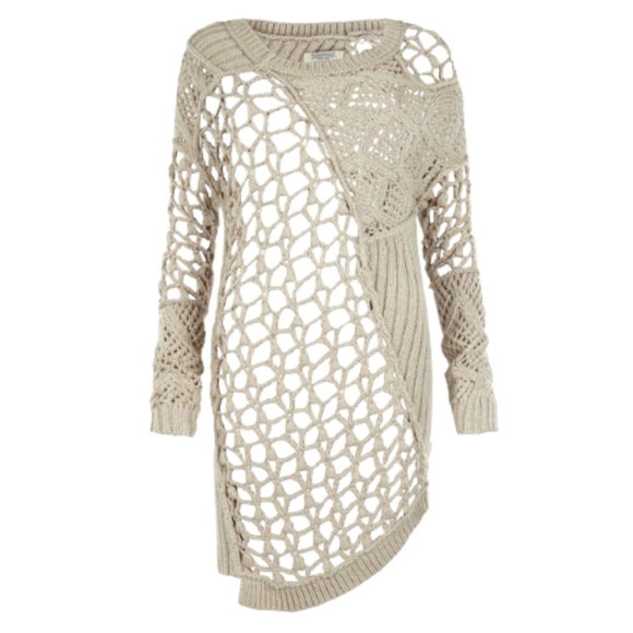 All Saints Crochet Summer Court Dress 2 Small Knit - Picture 12 of 12